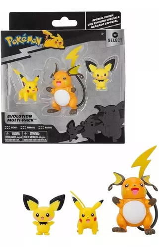 Compre Pokemon - Multipack de Evolução - Pichu, Pikachu e Raichu aqui na  Sunny Brinquedos.