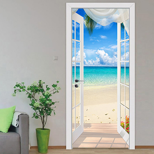 Calcomanía Para Puerta, Para Decoración Personal, Extraíble