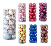 Comprar Bolas De Navidad 6cm Adornos Navideños X72 Piezas Decoración
