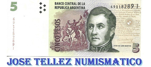 Bottero 3337 $ 5 Convertibles 2do Diseño Serie J Unc Palermo