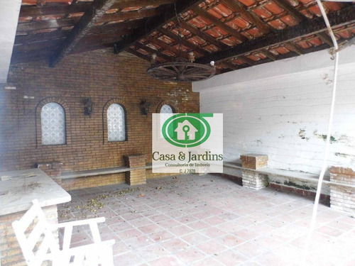 Imagem 10 de 15 de Casa Com 4 Dormitórios Para Alugar, 350 M² Por R$ 15.000,00/mês - Boqueirão - Santos/sp - Ca1011