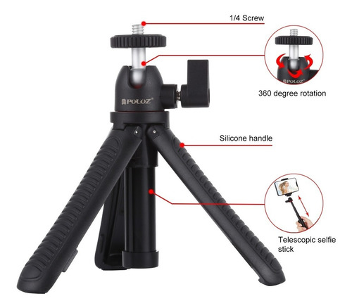 Tripode Celular Smartphone Vertical Horizontal Extensible