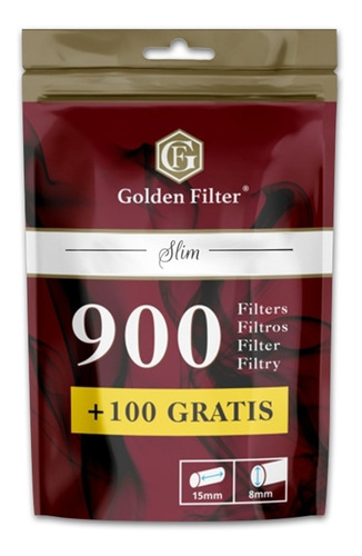 Oferta 1000 Filtros Slim 6mm Golden Filter