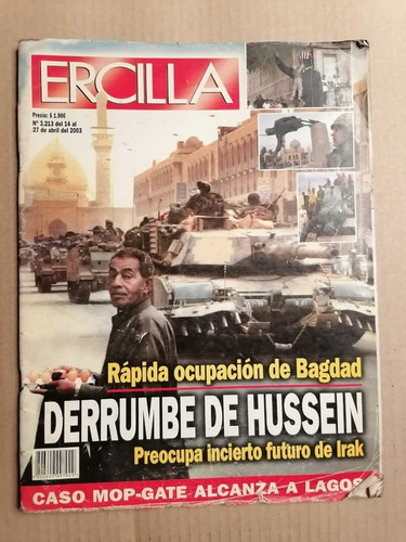 Revista Ercilla Nº 3213 Abril 2003 Derrumbe De Hussein
