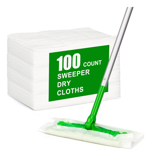 100 Paños De Barrido Seco Para Trapeador Swiffer, Almohadill