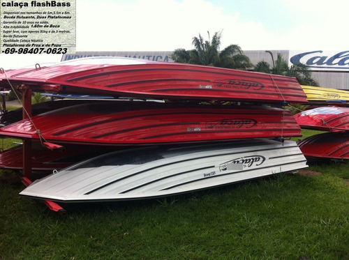 Barco De Alumínio Calaça Mod Flash Bass 600 De 6 Metros