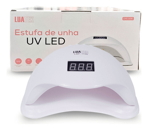 Estufa De Unha Uv Led Sensor Elétrica Bivolt 48w Cabe 2 Mãos