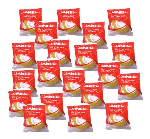 Cinta Janel 12x33 Diurex Precio Mayoreo Pack C/70 Pzs
