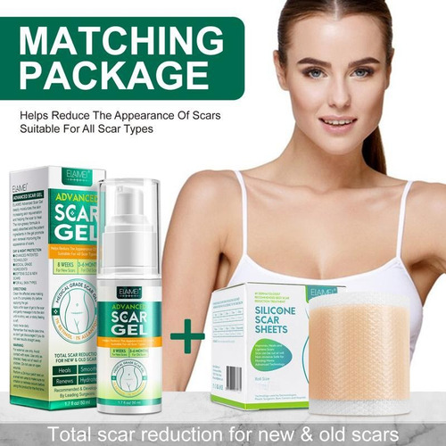 Kit Cicatrices Scar Gel/parche Abdominoplastia, Cirugía 1.5m Neutra