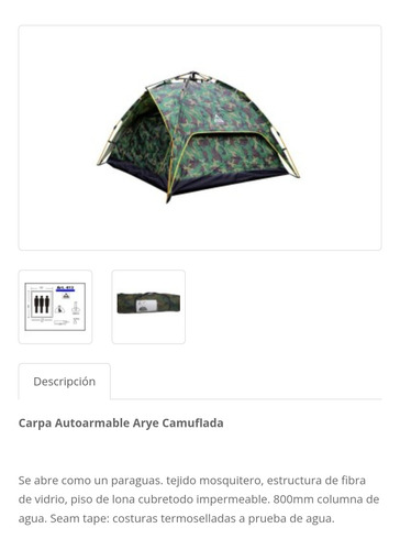 Carpa Autoarmable 