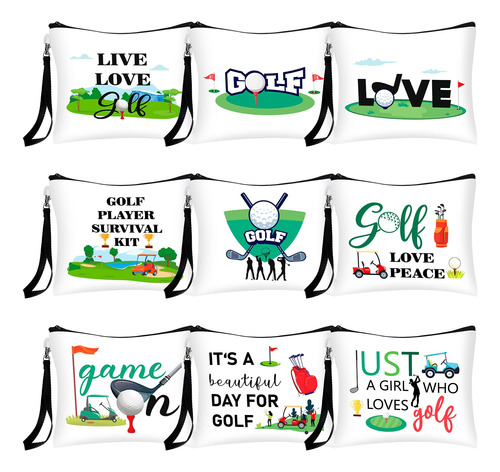 Skylety 9 Piezas De Bolsas De Cosmeticos De Regalo De Golf,