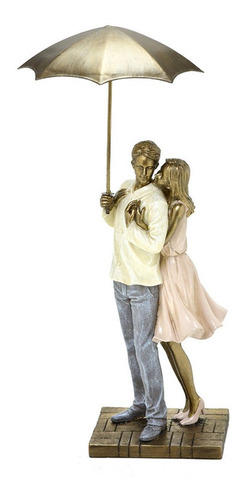 Escultura Casal Pe Umbrella 30x13cm