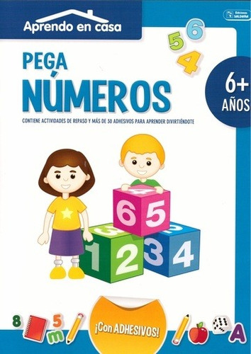 Pega Numeros Aprendo Los Numeros En Casa Adhesivos +6 Años  