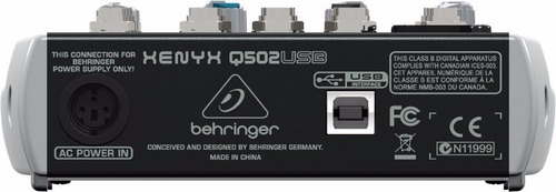 Imagem 6 de 6 de Mesa De Som Q502usb Xenyx Behringer Mixer Q502 Usb Q-502