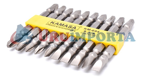 Puntas 10pz Para Destornillador Kamasa Km-694