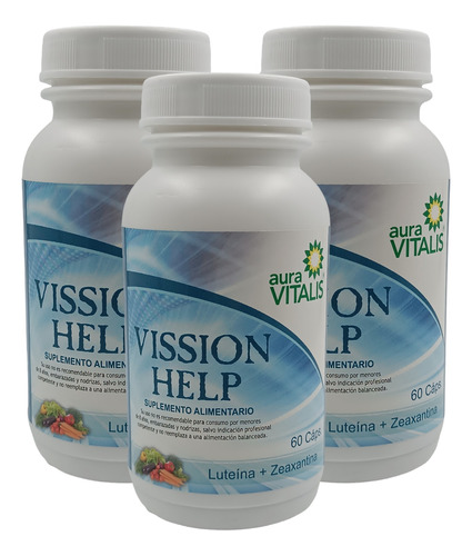 Vission Help Pack 3 Frascos Ojos Sanos Envejecimiento Ocular