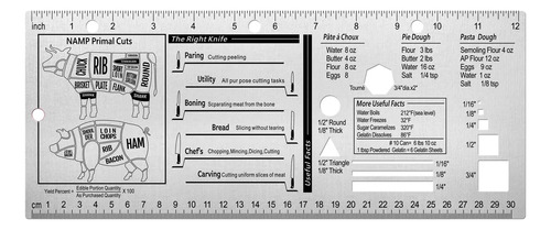 Chef's Culinary Tools - Regla De Cocina Para Estudiantes Cul