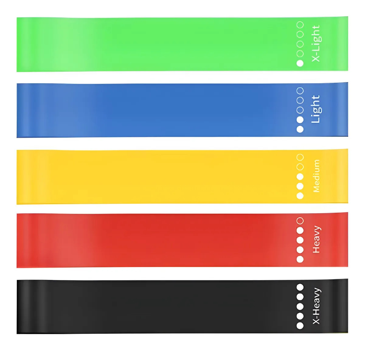 Kit Elásticos Mini Band Para Treino Malhar Musculação Casa