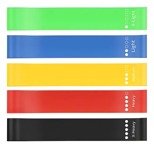 Kit Elásticos Mini Band Para Treino Malhar Musculação Casa