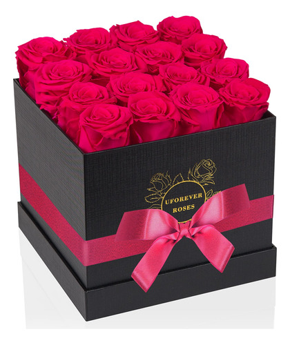 Uforever Roses Rosas Preservadas En Una Caja, Rosas Para El