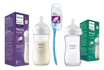 Comprar Pack Biberones Avent Vidrio 240ml Plastico 330ml Y Escobilla