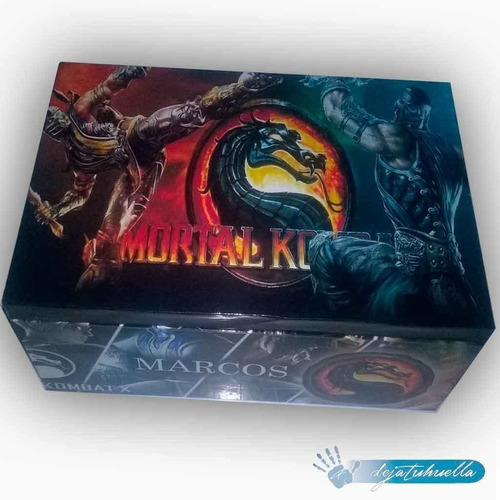 Mortal Kombat Cofre De Madera. (34x20x10)