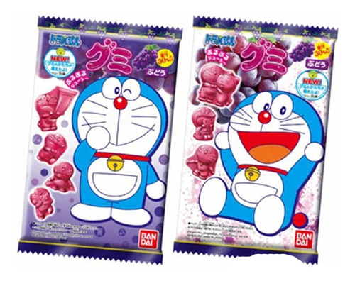 Gomitas De Doraemon  Bandai - Sabor Uva