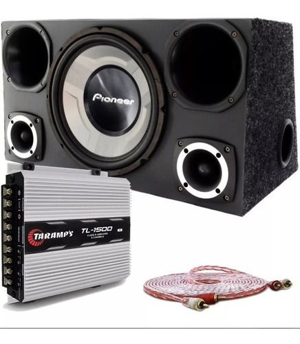 Caja De Audio Subwoofer Pioneer Sellada + Potencia Taramps