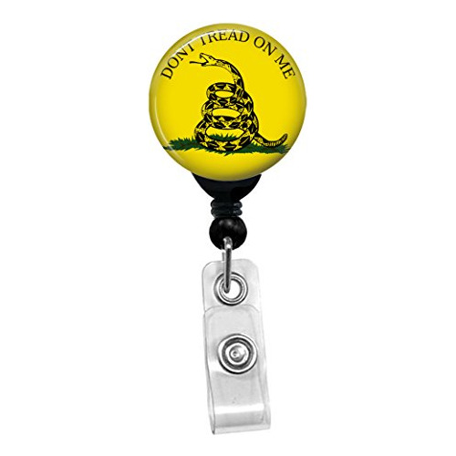 Gadsden Flag Dont Tread On Me Retractable Badge Reel Id...