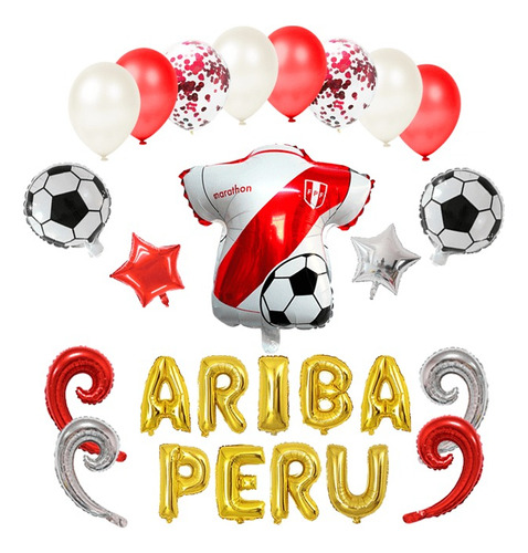 Kit De Globos Fútbol Nº1 Peru