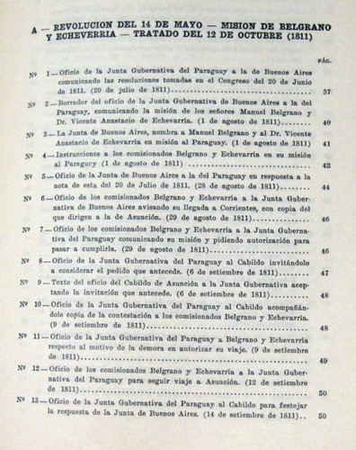 Paraguay Argentina Correspondencia Diplomática 1810-1840