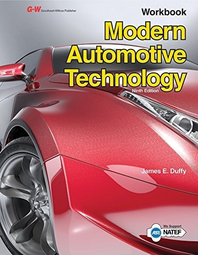 Book : Modern Automotive Technology Workbook - Duffy, James