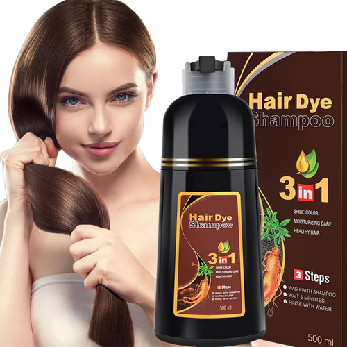 Para Novo Shampoo Com Corante Para Cobrir Cabelos Grisalhos