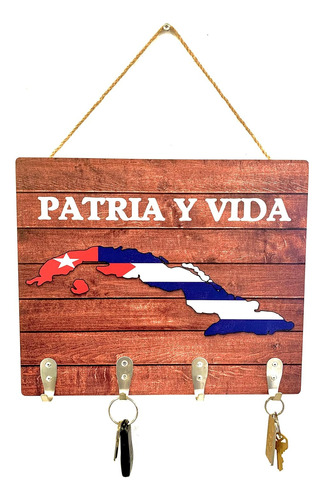 Llavero Mapa Y Bandera De Cuba, Gran Regalo Amigos Cuba...