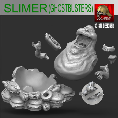 Imagen 2 de 4 de Slimer Ghostbuster- Arte Plastico
