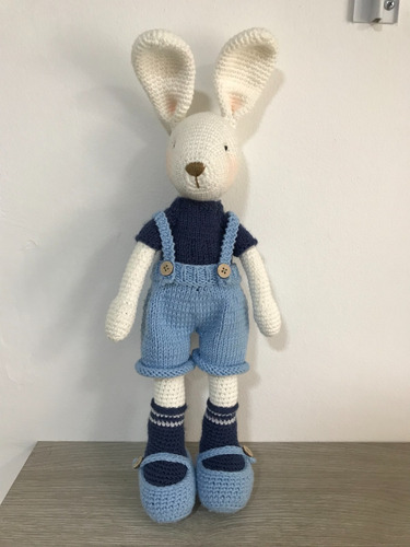 Muñeco Amigurumi Tejido A Mano Regalo Para Bebé 42cm Crochet