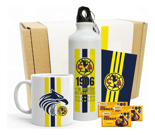 Taza Artesanal Aguilas America / Kit De Regalo America