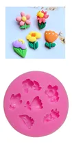 Comprar Molde De Silicon Flores 3d Fondant Masa Flexible Repostería 