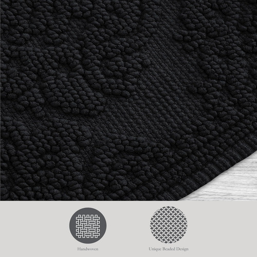 Jean Pierre - Ricardo Bath Mat, Alfombras De Baño Con Flecos