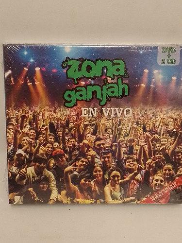 Zona Ganjah En Vivo Cdx2 Y Dvd Nuevo 