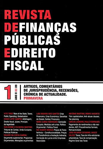 Libro Revista De Finanças Públicas E Direito Fiscal Nº 1 Ano