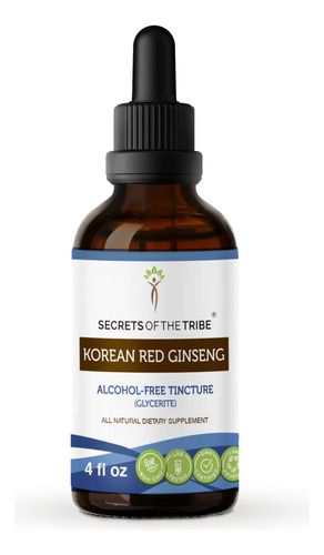 Tintura De Ginseng Rojo Coreano Extracto Lquido Sin Alcohol,