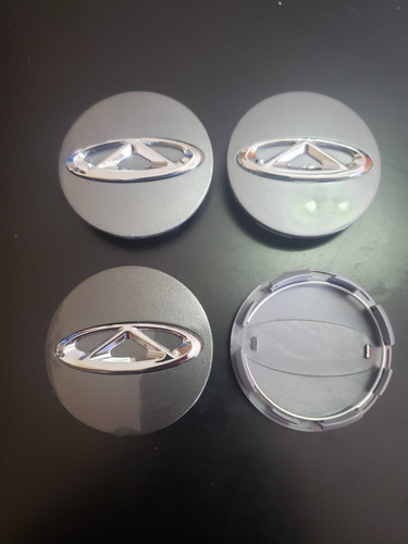 Tapacubos Centrales Para Chery X 4 Unidades 60mm