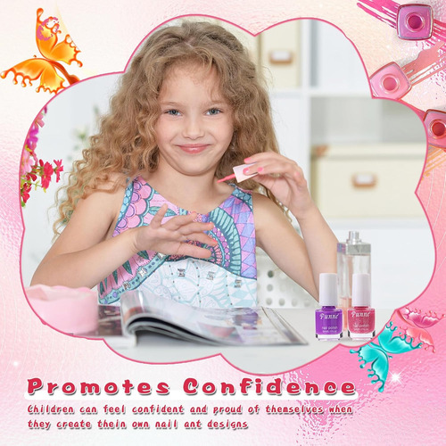 Esmalte De Uñas Para Niños, Juego De Esmalte De Uñas No Tóxi