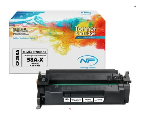 Toner 58a De Alto Rendimiento Para Impresora Hp Incluye Chip