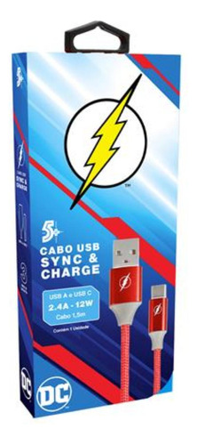 Cabo Carregador Turbo 1,5m Usb-c The Flash