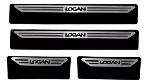 Cubre Zócalo Protector De Acero Inoxidable 2 Y 4 Puertas Renault Logan