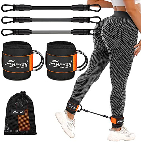 Ankle Resistance Bands With Cuffs, Ankle Bands For Work...