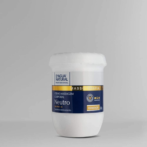 Creme Massagem Corporal Neutro 650g Dagua Natural Hidratação