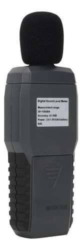 Medidor digital de decibéis Medidor de nível de som de decibelímetro